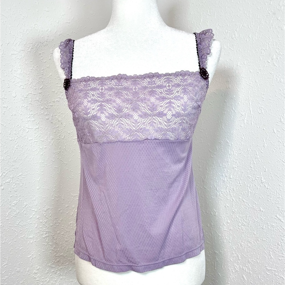VNTG Y2K Lace Embroidered Lingerie Cami Top